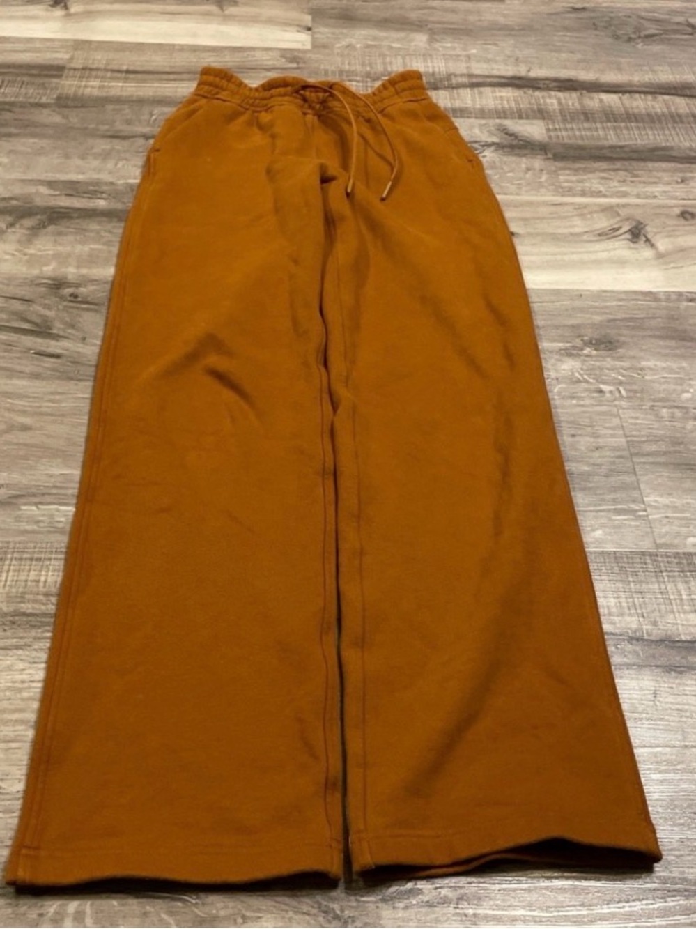 lululemon athletica Burnt Orange Wide-Leg Track Pants
